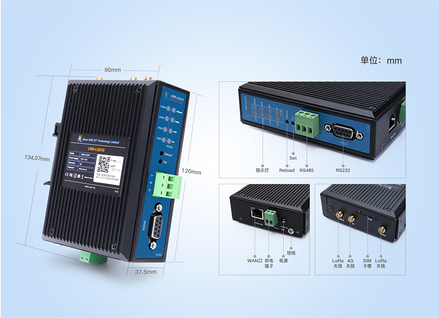 LoRa無線網(wǎng)關產品細節(jié)