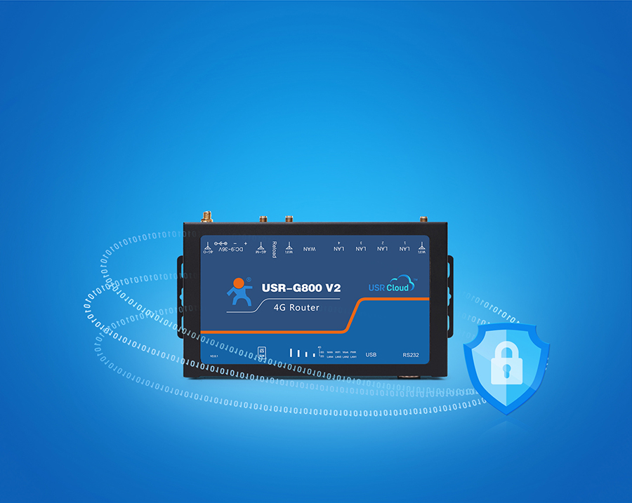 四口云工業(yè)路由器支持VPN加密傳輸，數(shù)據(jù)更安全
