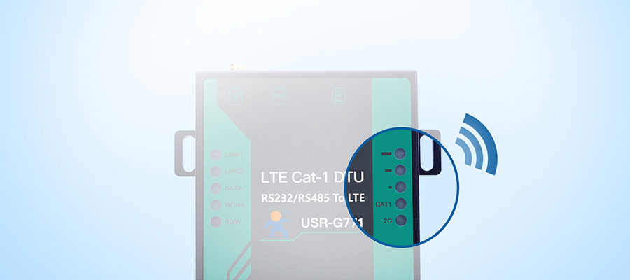 cat1 dtu 貼心的信號(hào)狀態(tài)指示燈顯示