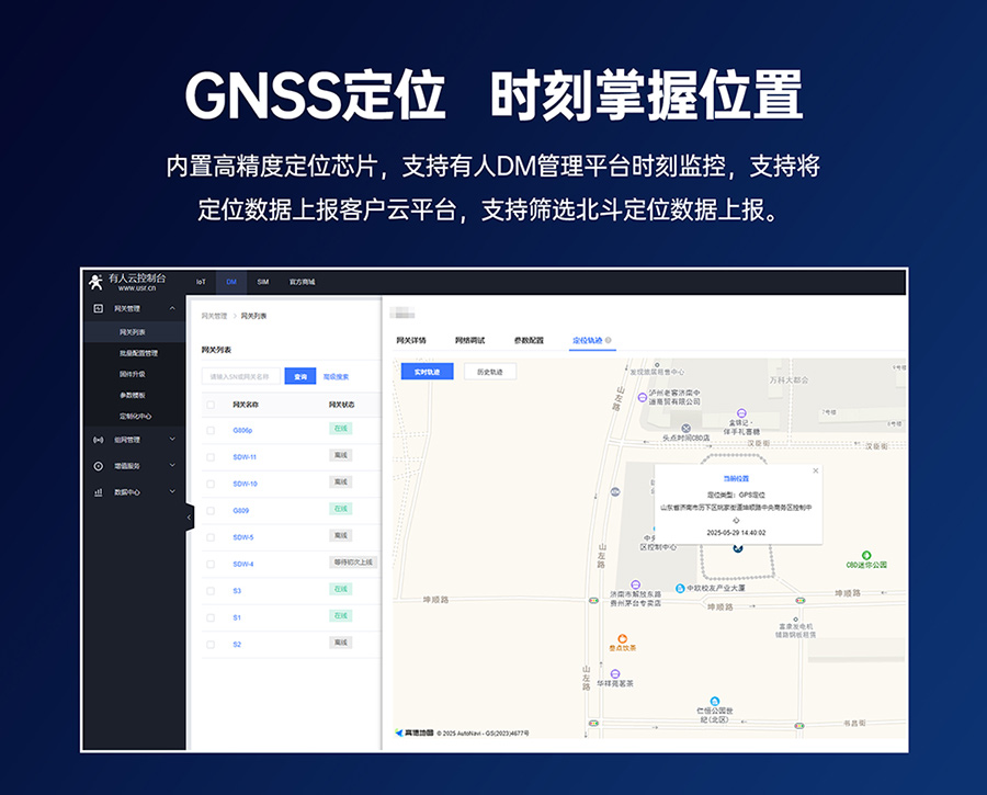 千兆邊緣路由器USR-G809s：GNSS定位，時(shí)刻掌握位置